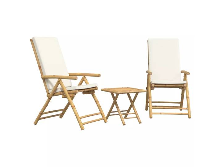 VidaXL - Bistro set bambus, One Size, Braun