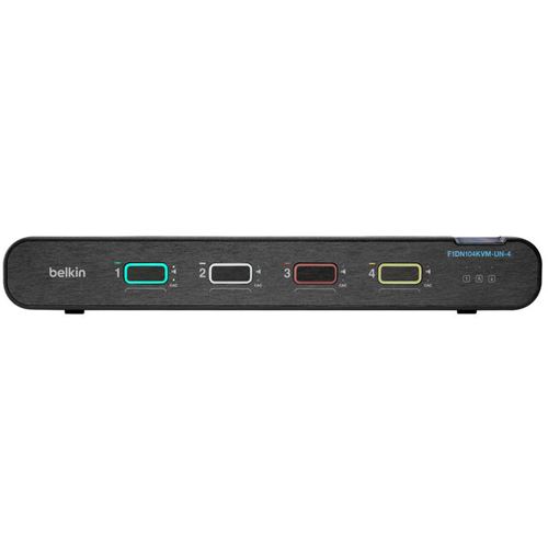 Belkin 4P SNGL HEAD DP/HDMI TO DP/HDMI VIDEO SECURE DT KVM SWITCH PP4.0