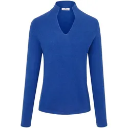 Pullover aus 100% Premium-Kaschmir Modell Vivien Peter Hahn Cashmere blau, 42