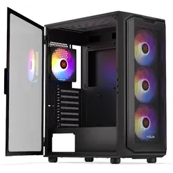 Krux Obudowa G. obud. Orona KRXD003 (ATX, mATX, Micro-ITX), PC Gehäuse, Schwarz