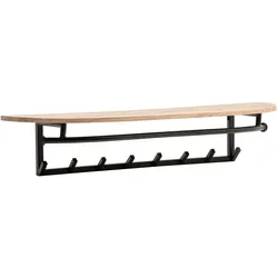 Garderobe Akazie/Schwarz
