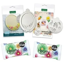 KATY SUE Kreativ-Set Silikonformen & Modeliermasse Ostern, 4tlg.