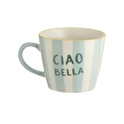 HOME STORY Tasse   ¦ blau ¦ Steinzeug/Steingut ¦ Maße (cm): B: 9,7 H: 8