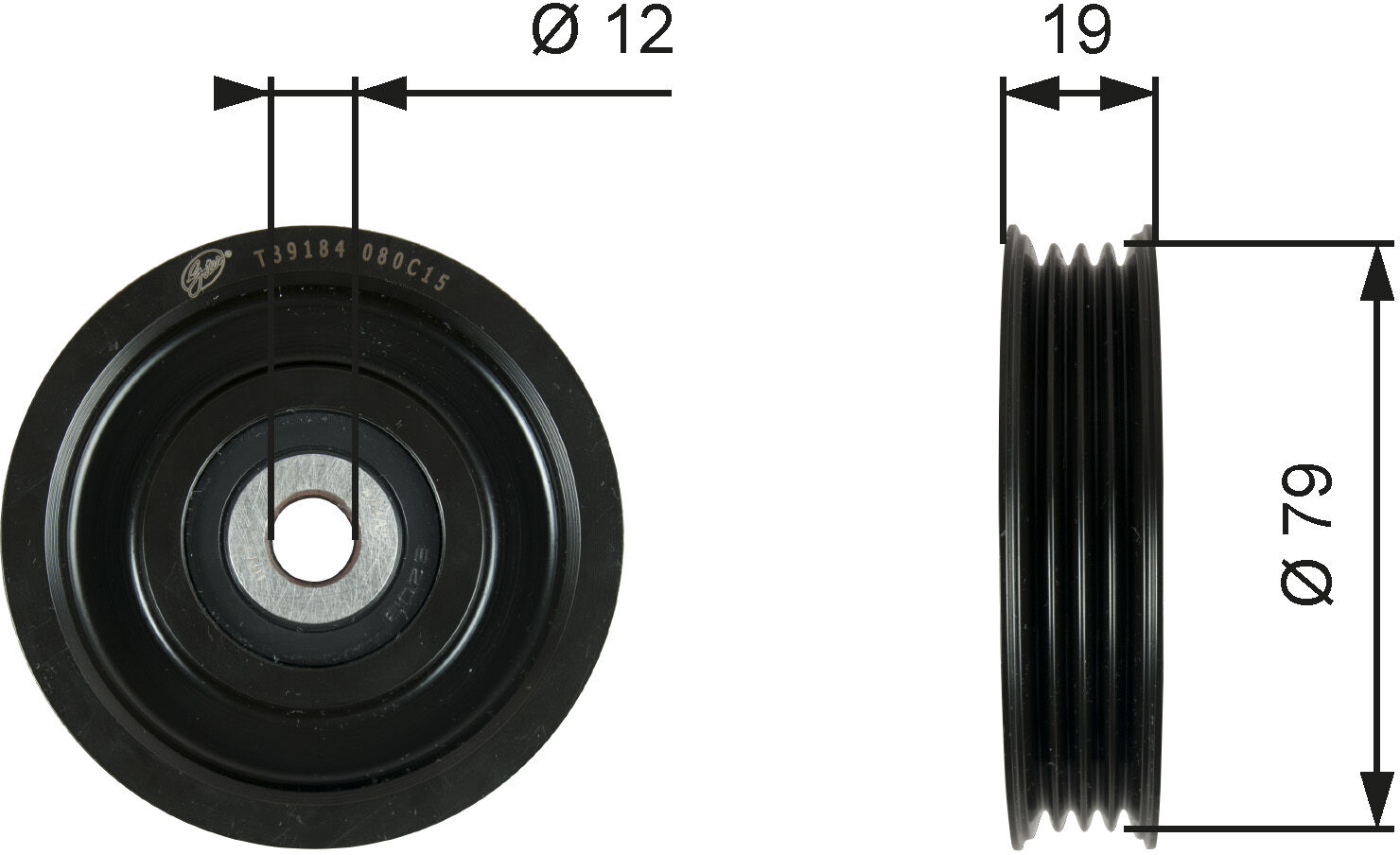Gates Spannrolle, Keilrippenriemen Drivealign® T39184 Für Nissan Renault