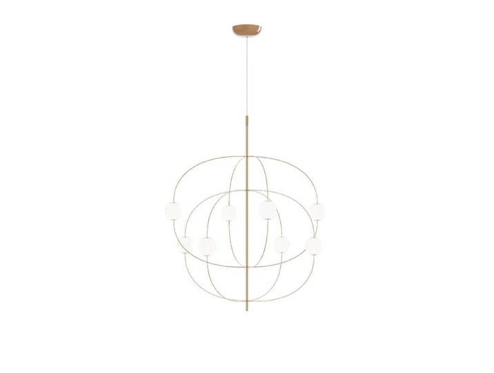 Lodes Pendelleuchte Axia, zeitgenössisches Design, diffuses Lic