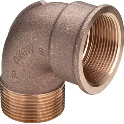 Rotguss-Winkel 3092 1" 90 Grad, mit 1 Muffe, DVGW