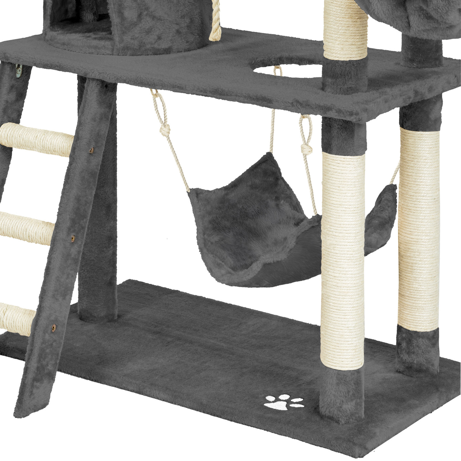 TecTake Krabpaal Marcel Grijs, Hoogte: 141 cm