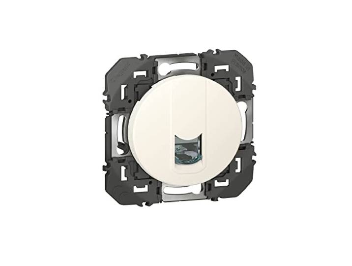 LEGRAND - Prise Ethernet RJ45 Cat. 6 STP Full Media dooxie - Prise Murale Blindée à Câbler - Pour Transmissions Haut Débit Gigabit Ethernet - Conforme Norme NFC 15-100 - Fabriqué En France - Blanc