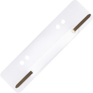 Heftstreifen kurz Kunststoff weiß 35 x 150mm, 25 Stück