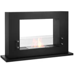 Moritz Ethanol Kamin freistehend Standkamin I 63 x 100 x 30 cm Raumteiler I 1,5 Liter Brenner I Bioethanol Kamin I Bio Ethanol Kaminofen Indoor