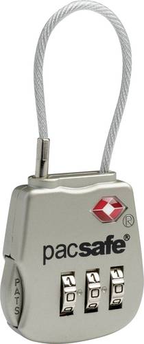 Pacsafe 10250705 Vorhängeschloss 3.3mm Silber Zahlenschloss