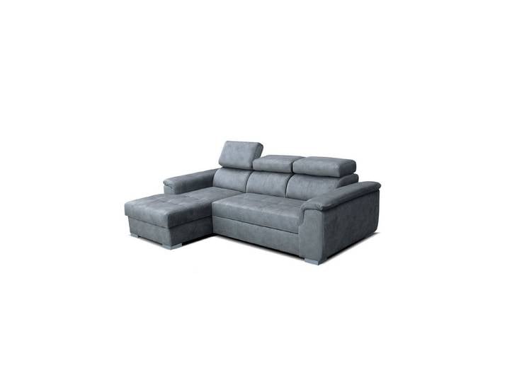 robin Ecksofa Silver L-förmiges Sofa mit Schlaffunktion Bettkasten Modulares Sofa