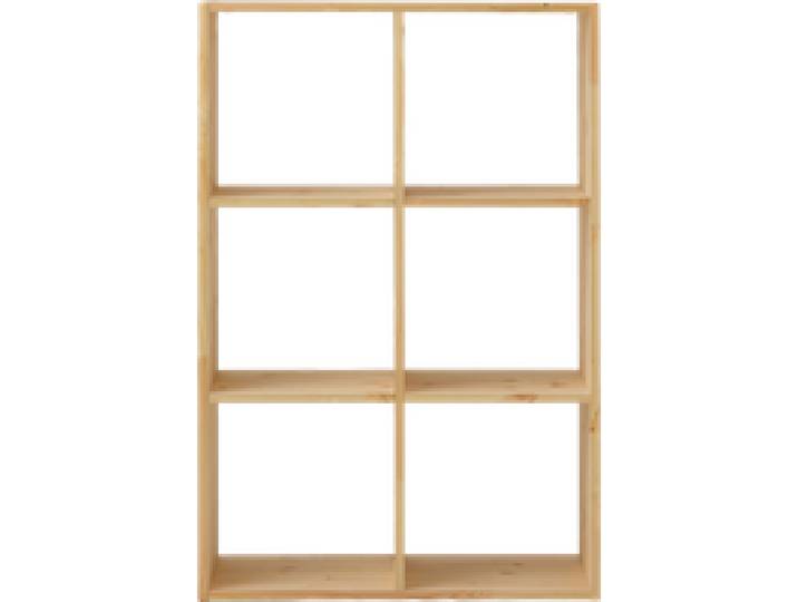 Etagère bois massif 2x3 cases Elio