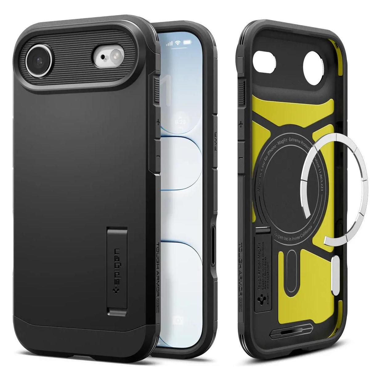 Spigen iPhone 17 Air Tough Armor T MagFit Case - Black (Apple iPhone Air) (ACS09928)