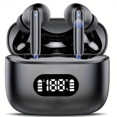 AeroSync ENC Wireless Earbuds With LED Display & Transparency Mode AeroSync ENC Wireless Earbuds With LED Display & Transparency Mode