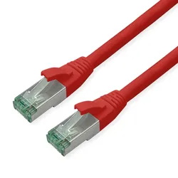 ROLINE RECYCLED MATERIAL ROLINE RM Patchkabel Cat.6A S/FTP (PiMF), rot, 20 m