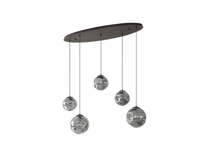 Lindby Pendelleuchte in rauchgrau, braun, Hängelampe