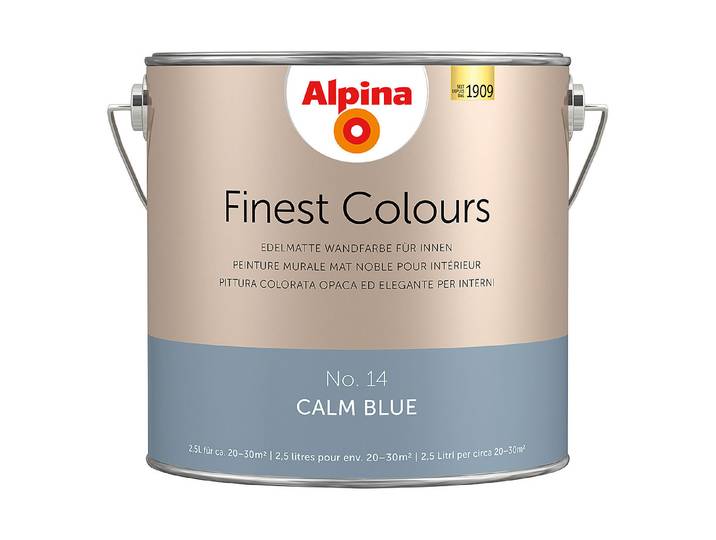 Alpina Wandfarbe Finest Colours Calm Blue 2.5 l Matt