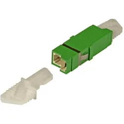 Danicom Singlemode Keystone Kupplung E2000-E2000 simplex grün (Keystone Modul, Netzwerk Kupplung), Zubehör Netzwerk