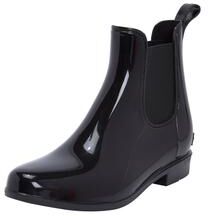Wide Width Women's The Uma Rain Boot by Comfortview in Black (Size 9 W)