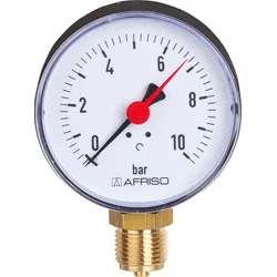 RF-Manometer 100 radial 0-10 bar, Anschluss 1/2" radial (unten)