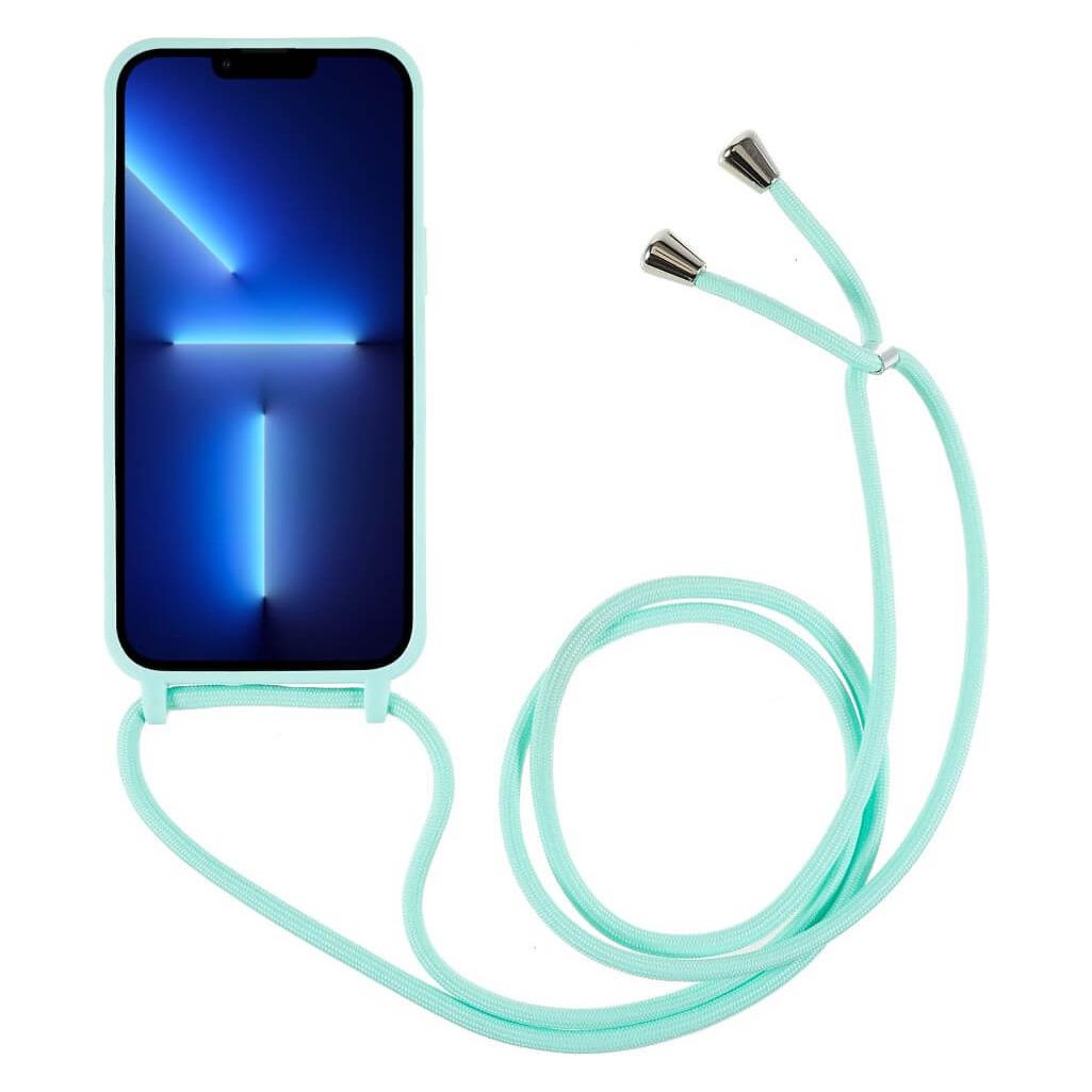 Cover-Discount iPhone 14 Pro - Hülle mit Umhängeband türkis (660107846G)
