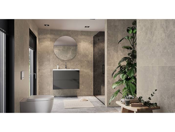 Meuble vasque Bodera 81 x 61cm Gris/Graphite