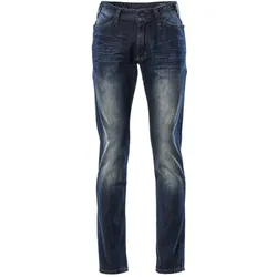 MASCOT Herren Manhattan Jeans FRONTLINE Gewaschener blauer Denim W32L34 - 15379-869-76-W32L34 - Gewaschener blauer Denim