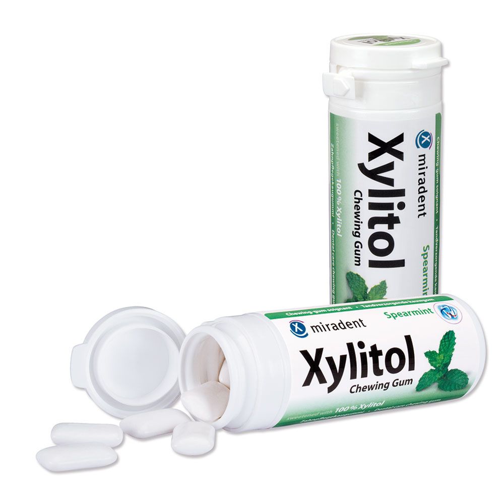 Miradent Xylitol Chewing Gum Spearmint 30 St Kaugummi