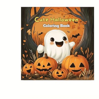 Halloween Coloring Book For Adults, Stress Reduction Colouring Book For Relax, Mood Reduction style 1