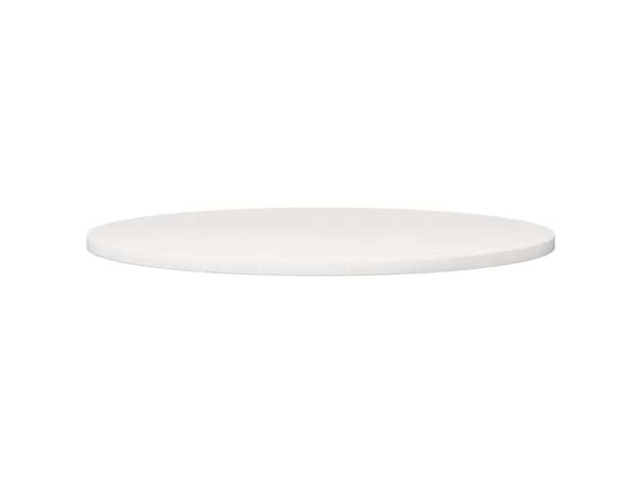 Runde Tischplatte Weiß Ø 80x2,5 cm Kiefer Massivholz Für Esszimmer und Kaffee, Massivholz, pflegeleicht, stabile Oberfläche