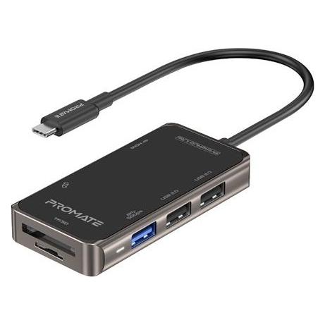 ProMate PrimeHub-Lite USB-C Multimedia Hub / 4K HDMI / USB3.0 / SD / PD (USB-C, 7 Ports) (USBPROPRIMEHUBLITE)
