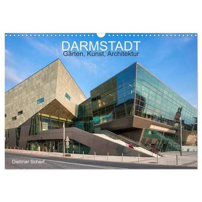 Darmstadt – Gärten, Kunst, Architektur (Wandkalender 2026 DIN A3 quer), CALVENDO Monatskalender