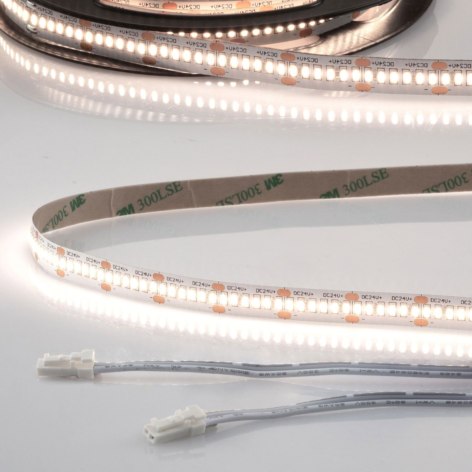 Isoled Led Cri940 Miniamp Flexband, 24v, 12w, 4000k, 120cm, Beidseitig 30cm Kabel Mit Male-Stecker