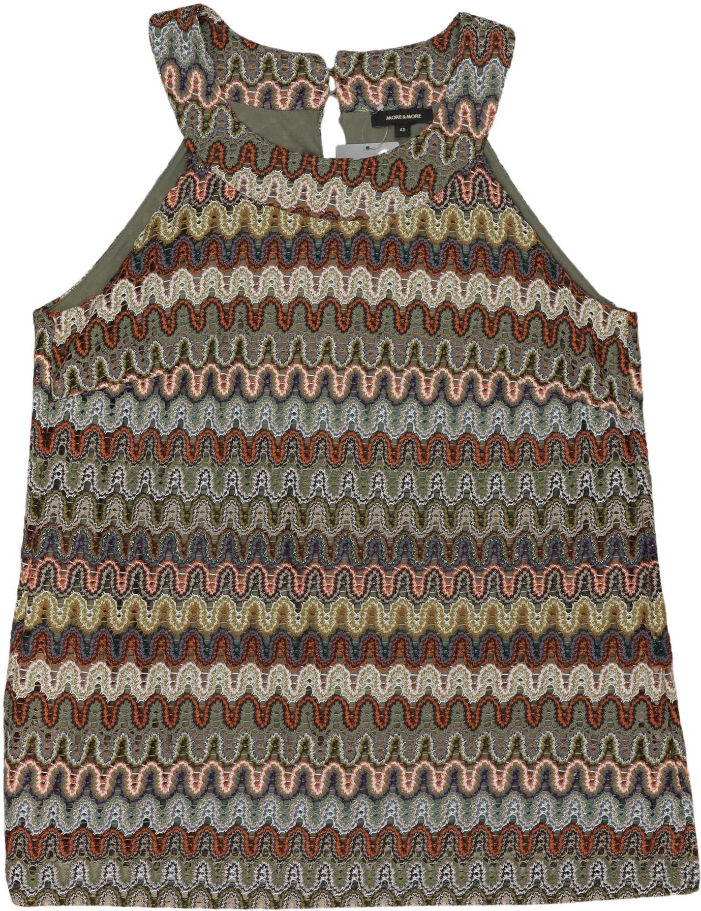 More & More Damen Top, Mehrfarbig, Gr. EU 40, Synthetik - Second Hand