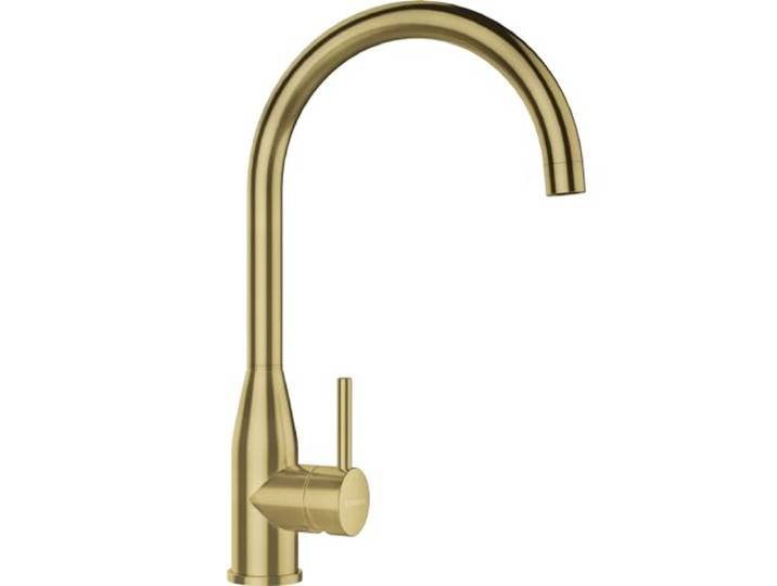 SCHOCK Küchenarmatur KAVUS in White Gold – beschichtete Hochdruck-Armatur mit Festauslauf, ultraleisem Wasserstrahl und hoher Auslaufposition