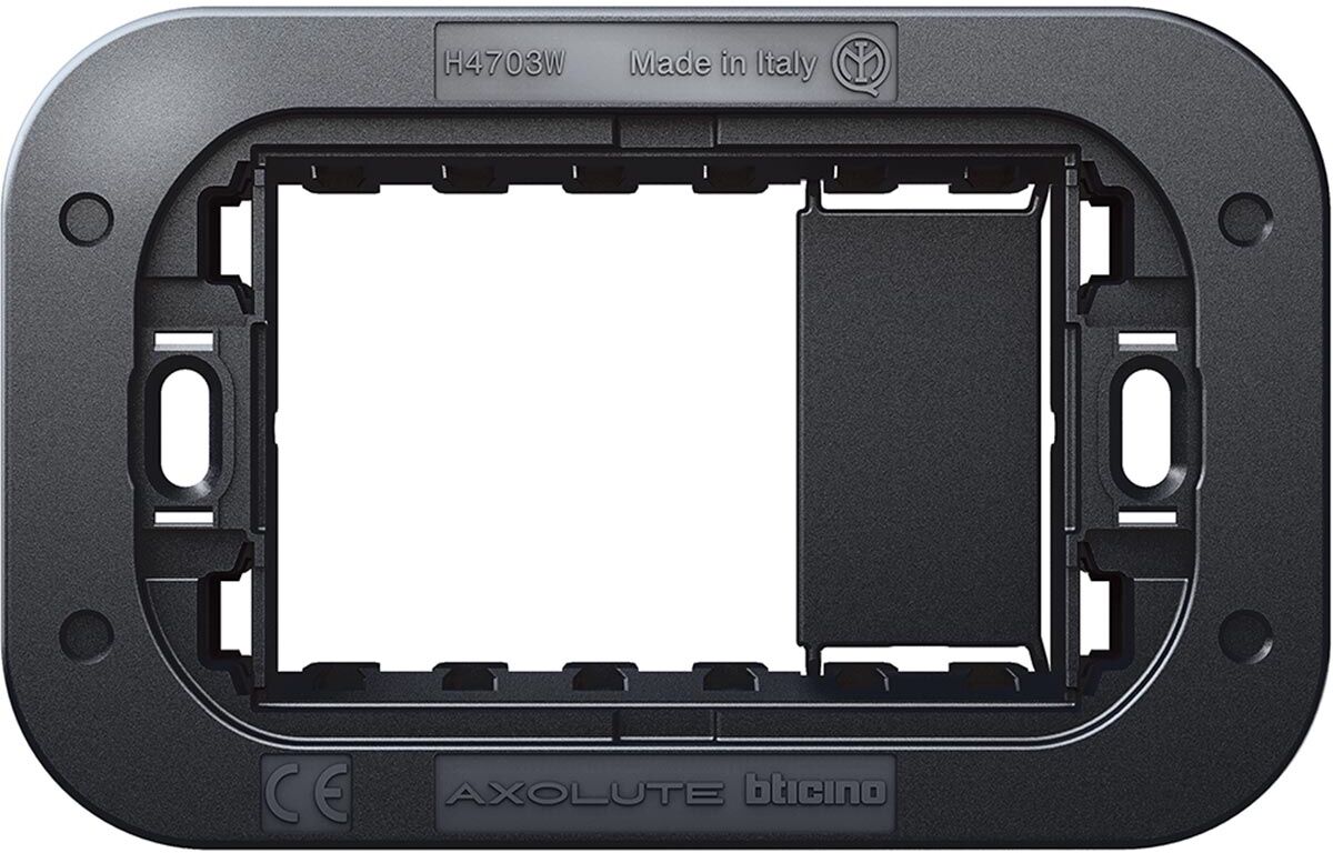 BTicino H4703w Supporto 3 Posti  Axolute Air 3m
