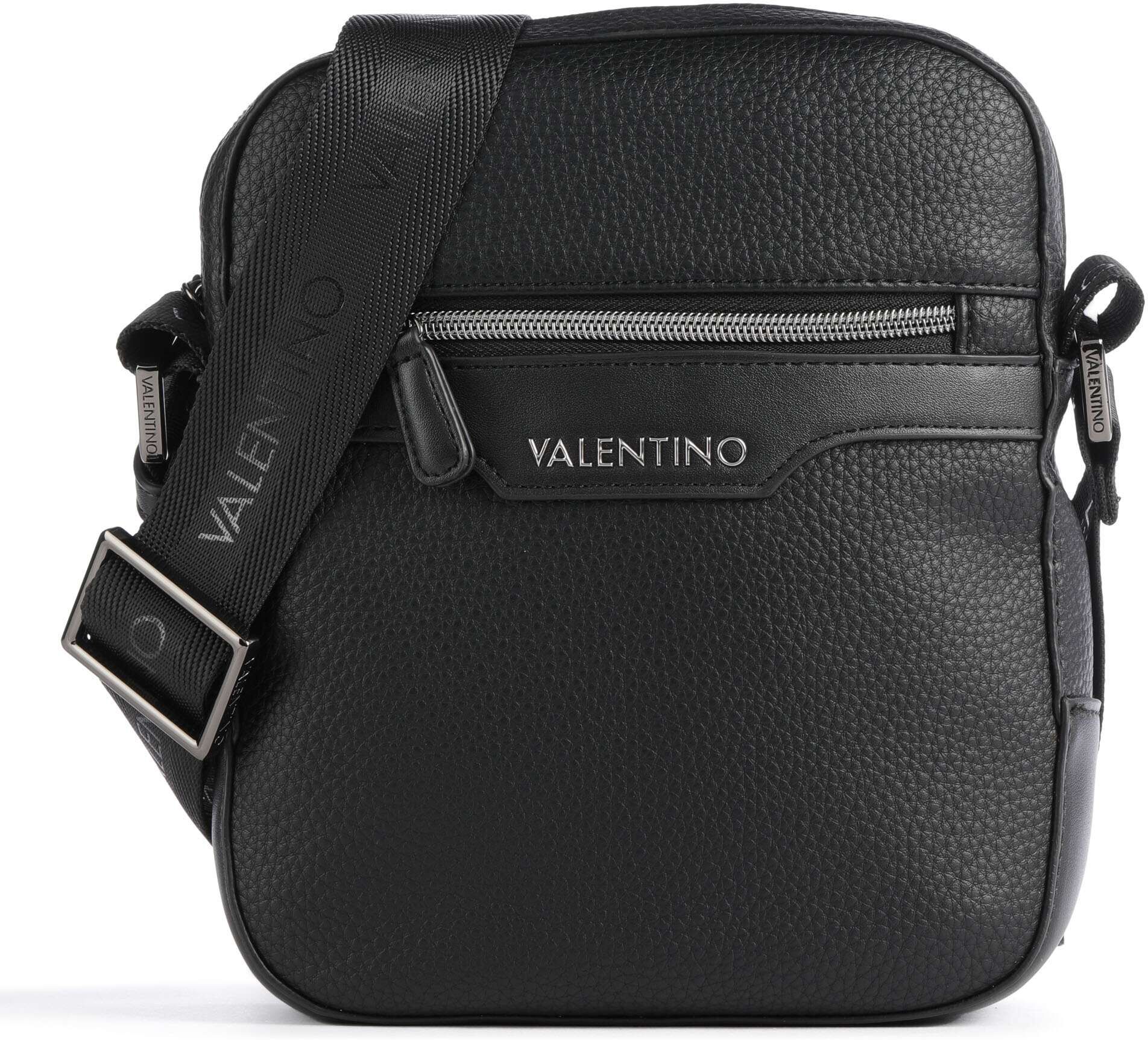 Valentino Bags Efeo Umhängetasche aus Leder, schwarz