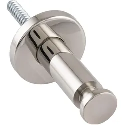 Marchesi, Treppengeländer + Handlauf, Handlaufträger zum Klemmen, Rosetten ø 51 mm, Wandabstand 60 mm, Alu poliert (Aluminium poliert)