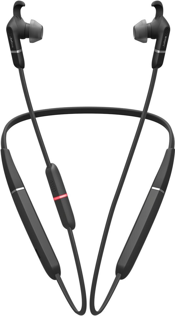 Jabra Evolve 65e UC - Ohrhörer mit Mikrofon - im Ohr - hinter dem Nacken angebracht - Bluetooth - kabellos