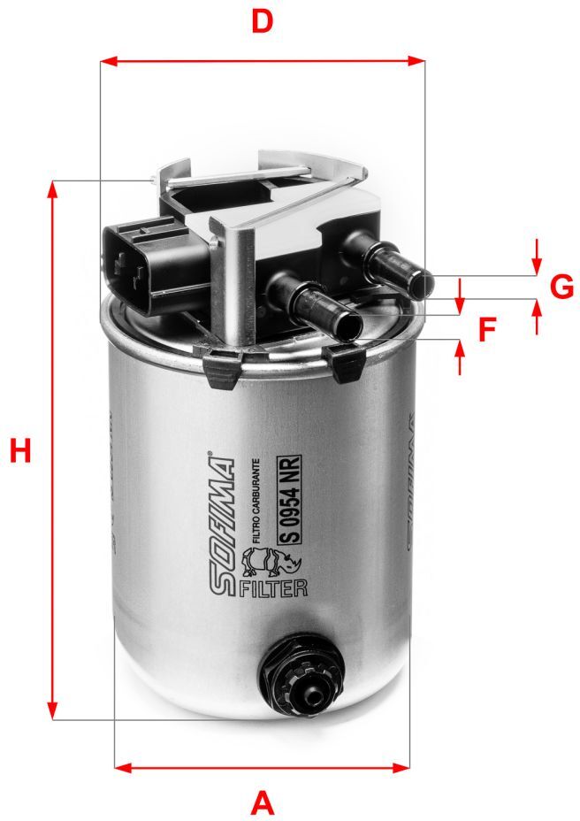 Kraftstofffilter SOFIMA S 0954 NR