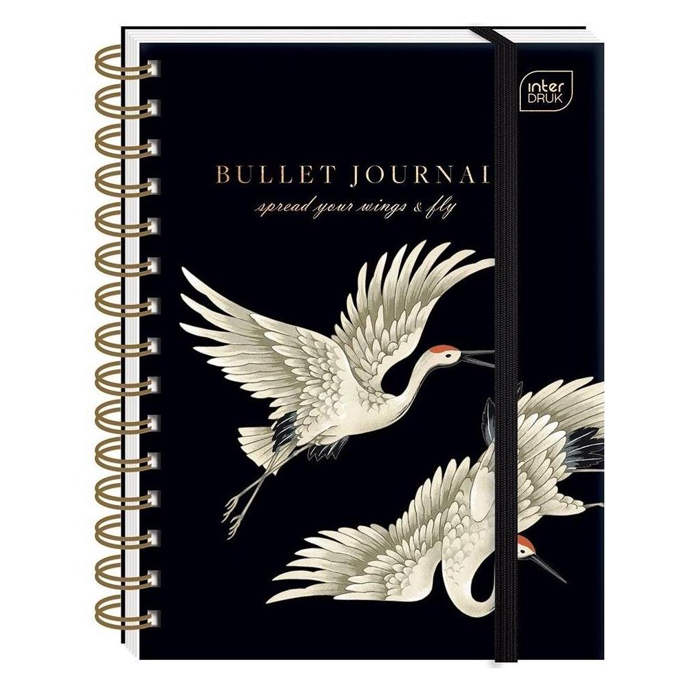 Interdruk Veranstalter in Form von Bujo A5 224k. 80g Vögel (A5, Blanko, Gepunktet, Harter Einband) (AL696INT)