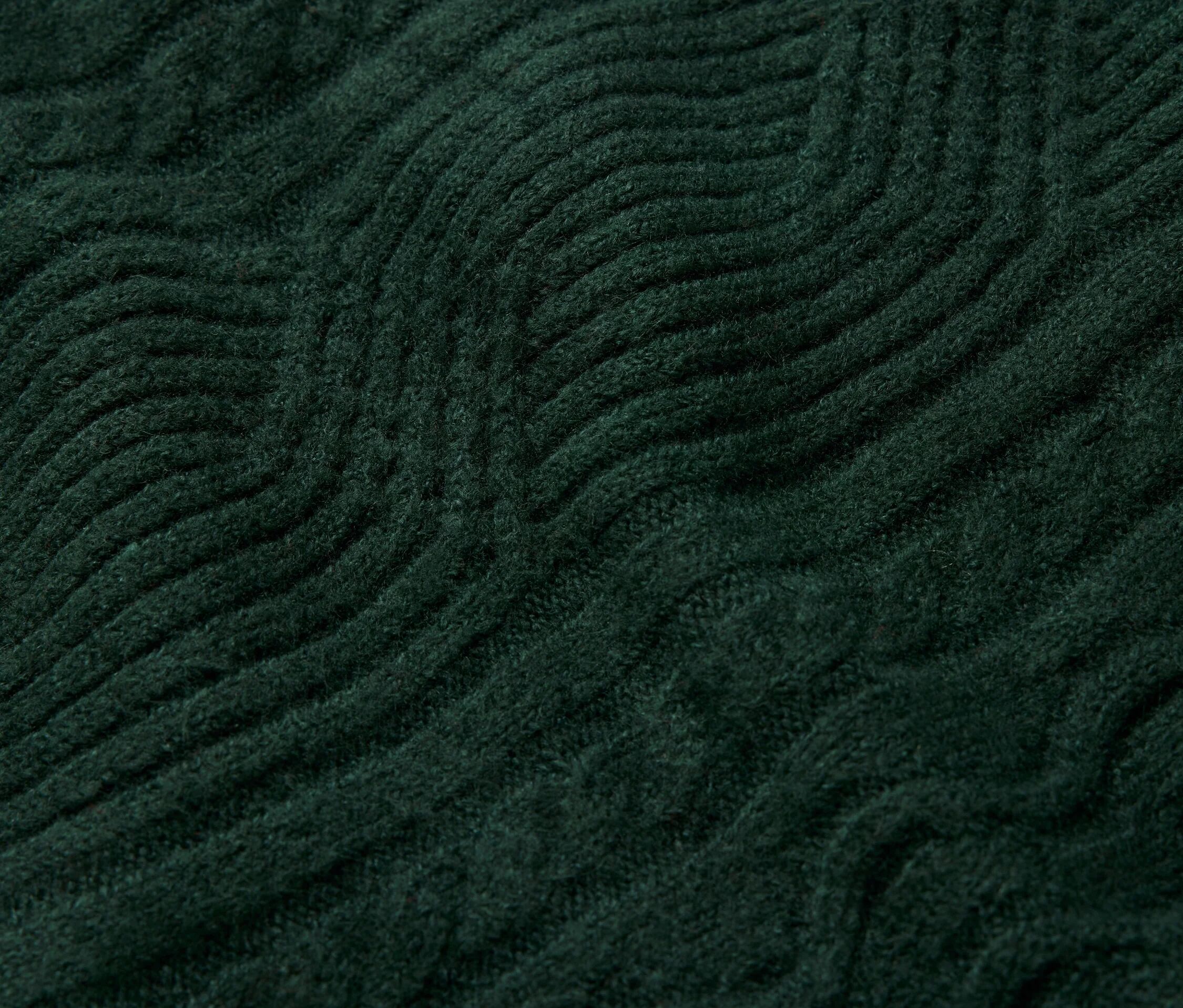 Tchibo - Strickkleid mit Zopfmuster - Damen - Gr. XL - dunkelgrün