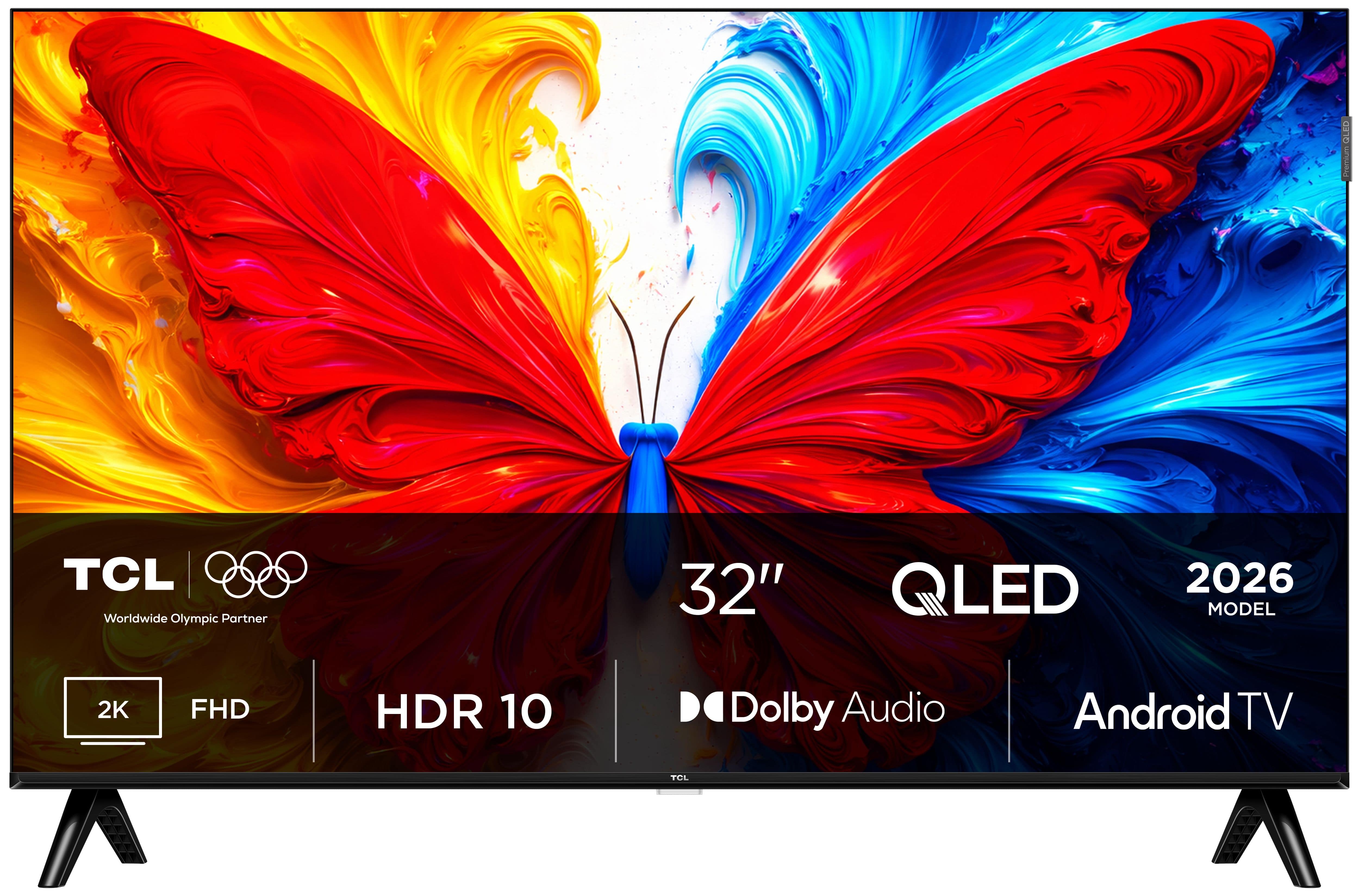 TCL 32S5L QLED 81,3 cm (32 Zoll) Fernseher Full HD VESA 100 x 100 mm