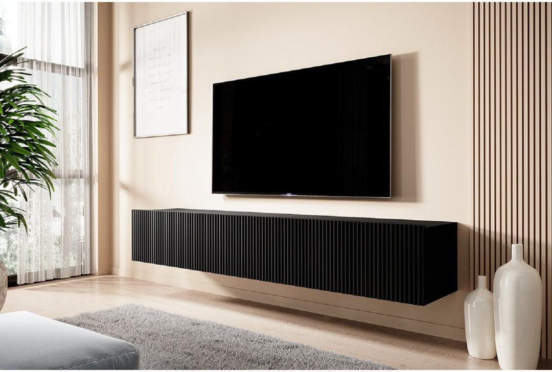 Canora Grey Ameelya TV Stand for TVs up to 55" Black 55"