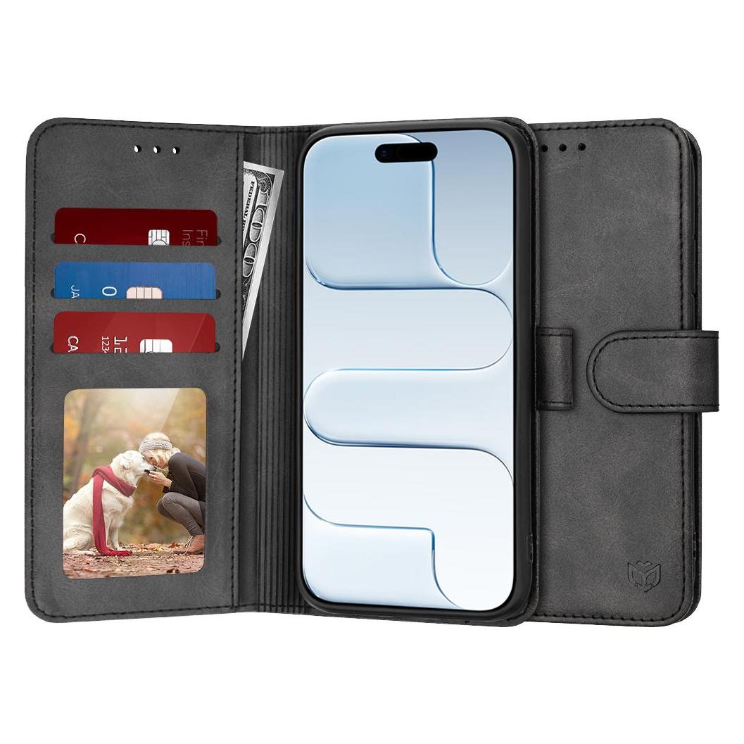 Techsuit - Diary Book - iPhone 17 Air - Black (Apple iPhone 17) (58346029)