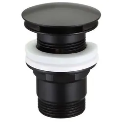 Adora, Ventil, Bundventil push pop up Ø66 med overløb sort Ø66 mm