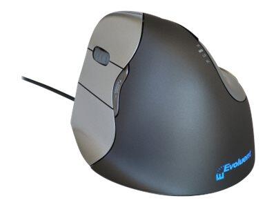 Evoluent VerticalMouse 4 - Maus - ergonomisch - Für Linkshänder - optisch - 6 Tasten - kabelgebunden - USB VM4L