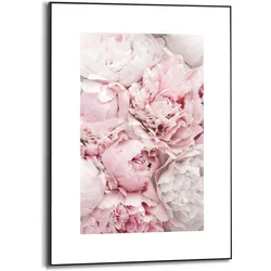 Bild REINDERS "Gerahmtes Bild Pfingstrosen Blumen - Romantisch", rosa (farbe bild(er): rosa), B:50cm H:70cm, MDF, Bilder, Bild