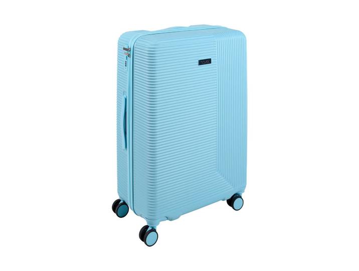 Novel Reisekoffer, Hellblau, Metall, Kunststoff, 52x73x30 cm, Trennwände im Innenraum, Zahlenschloss, 360°-Rollensystem, Freizeit & Co, Koffer & Taschen, Reisekoffer